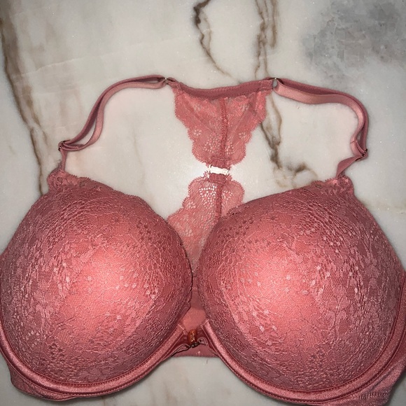 Victoria’s Secret Lace Racerback Push-Up Bra — Pink - Picture 4 of 4